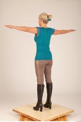 Whole Body Woman T poses Casual Slim Studio photo references